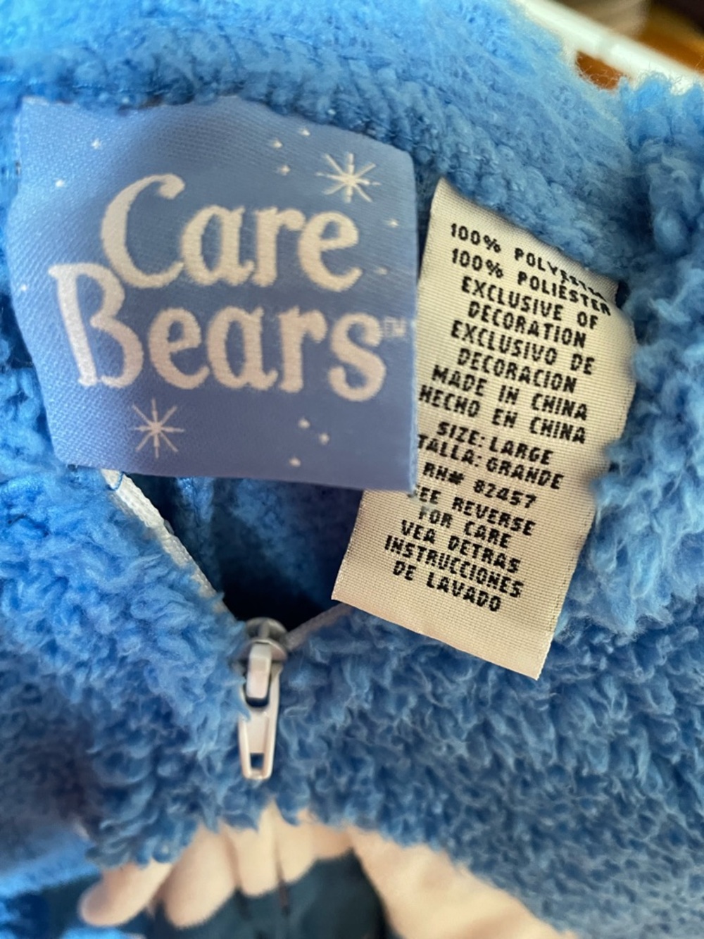 Care Bears Blue Grumpy Bear Blue Adult Onesie Size Large - Picture 12 of 12